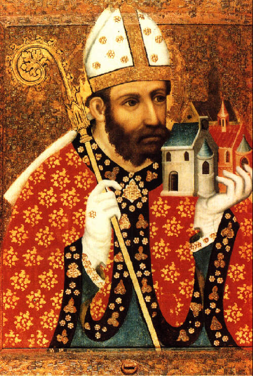 Gem�lde des heiligen Wolfgang in der Burg Karlstein